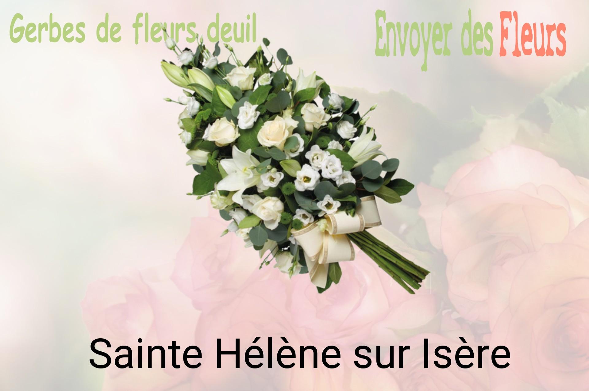 Gerbe de fleurs de deuil livrée à Sainte-Hélène-sur-Isère